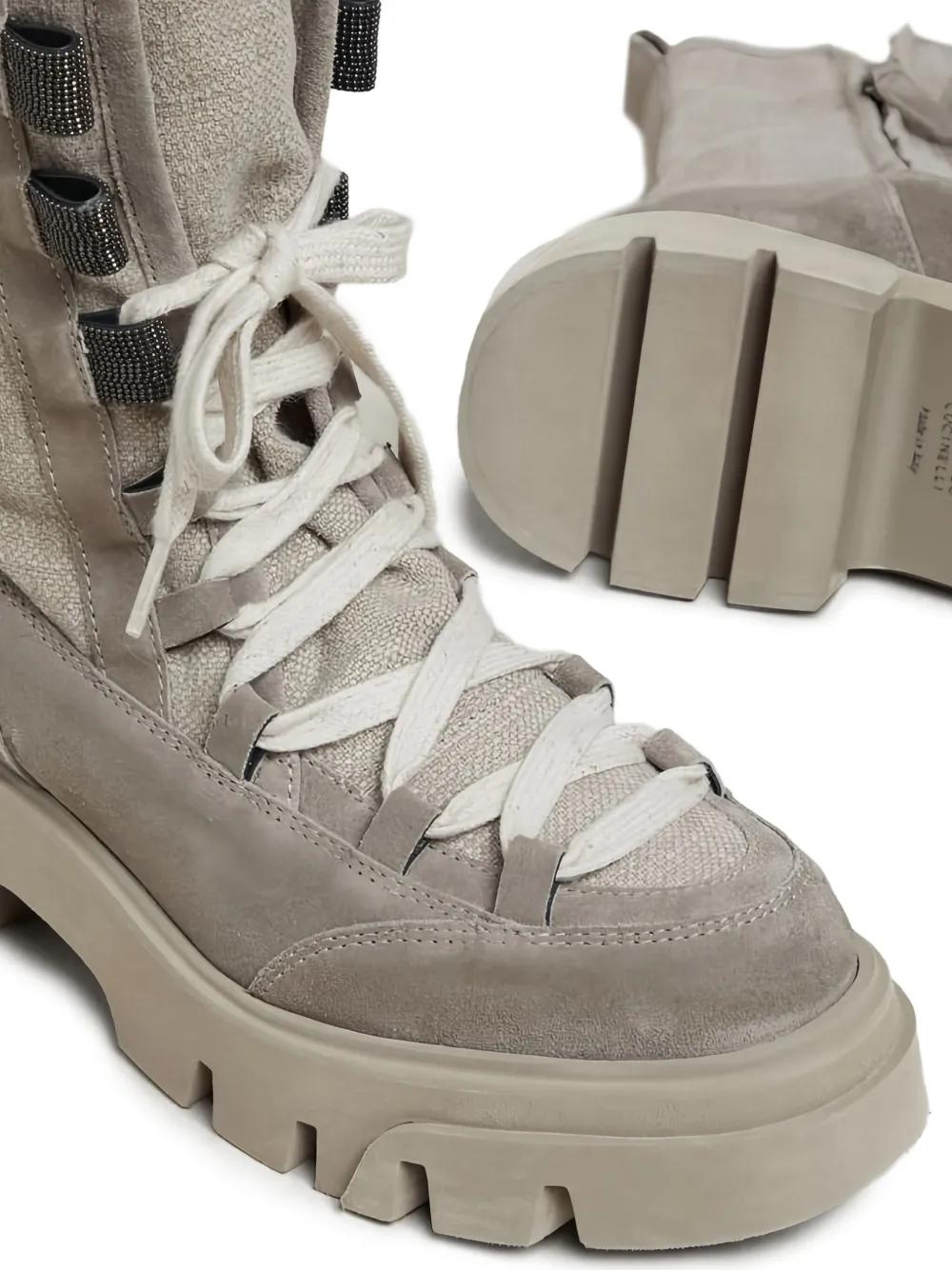 BRUNELLO CUCINELLI ショートブーツ グレージュ