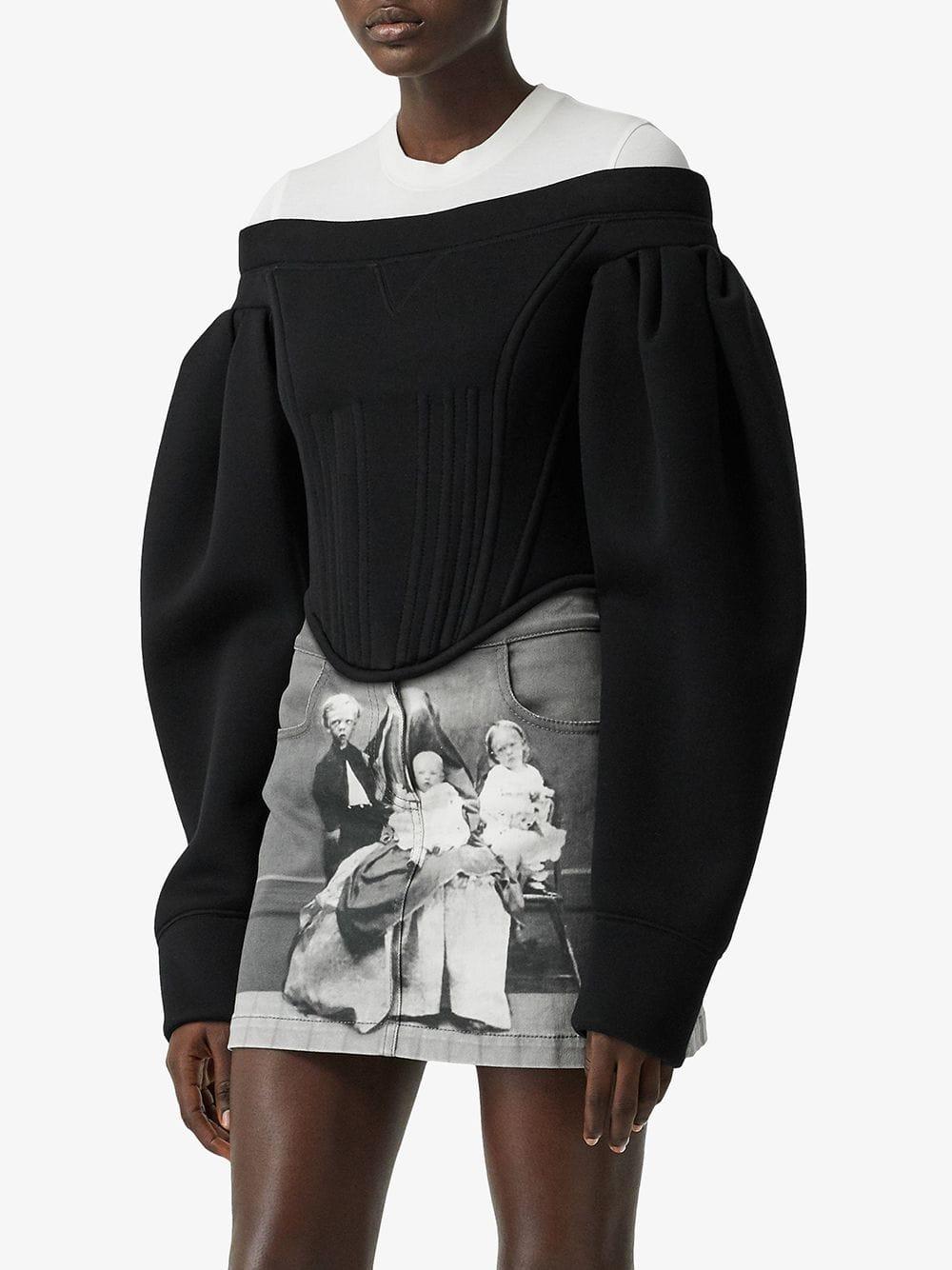 burberry off the shoulder top