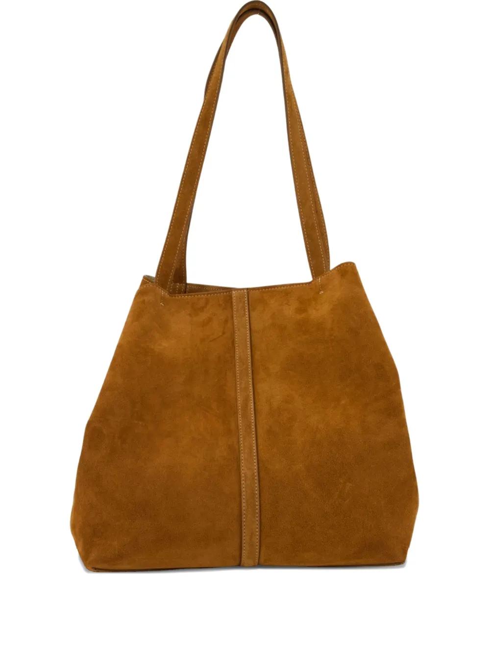 トートバッグ Vanessa Bruno Gm Shopper Bag - Leather - Brown Smooth Leather L Zipped Cabas Tote Shoulder carry, zip