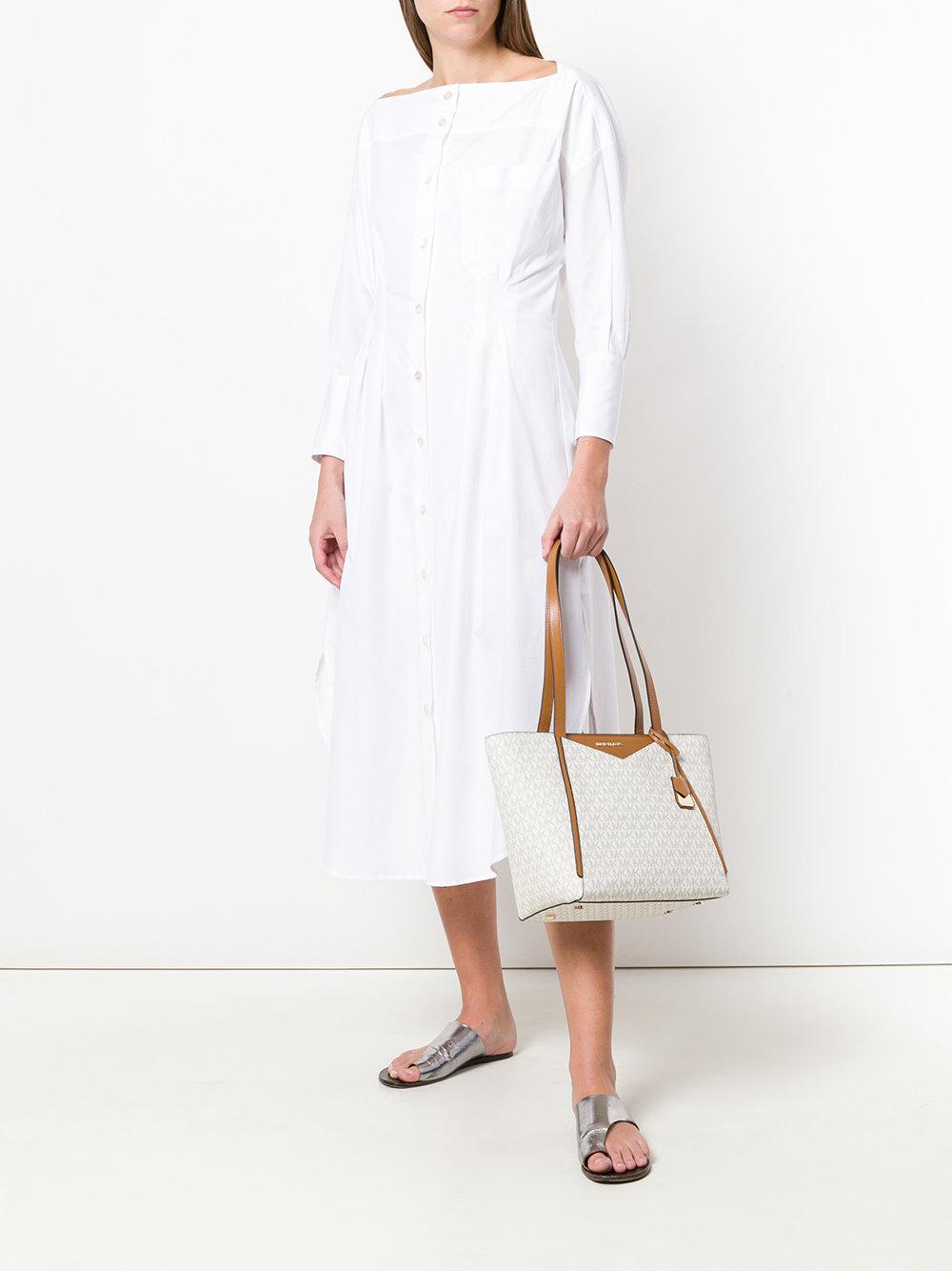 whitney small logo tote