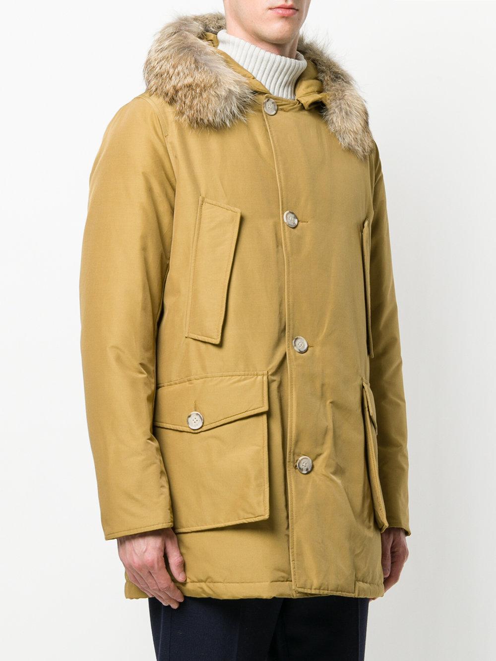 woolrich laminated parka