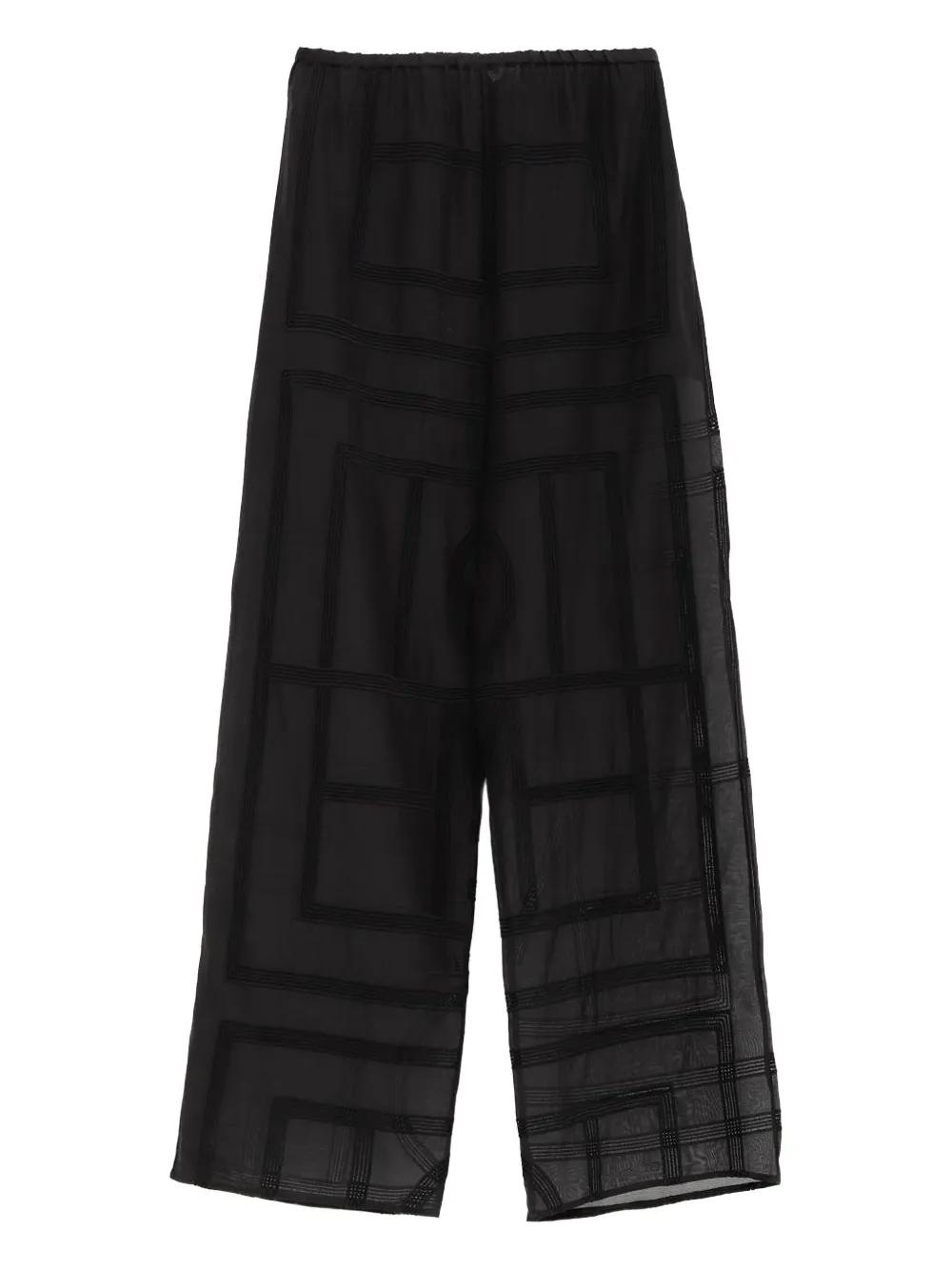 【TOTEME】深いプリーツ ウール パンツ ブラック daily daily super stretch pleats wide pants / black | wee9s