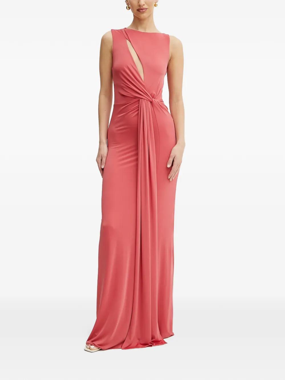 marciano red dress Marciano Long Sleeve Body-Con Dress - Bright Red