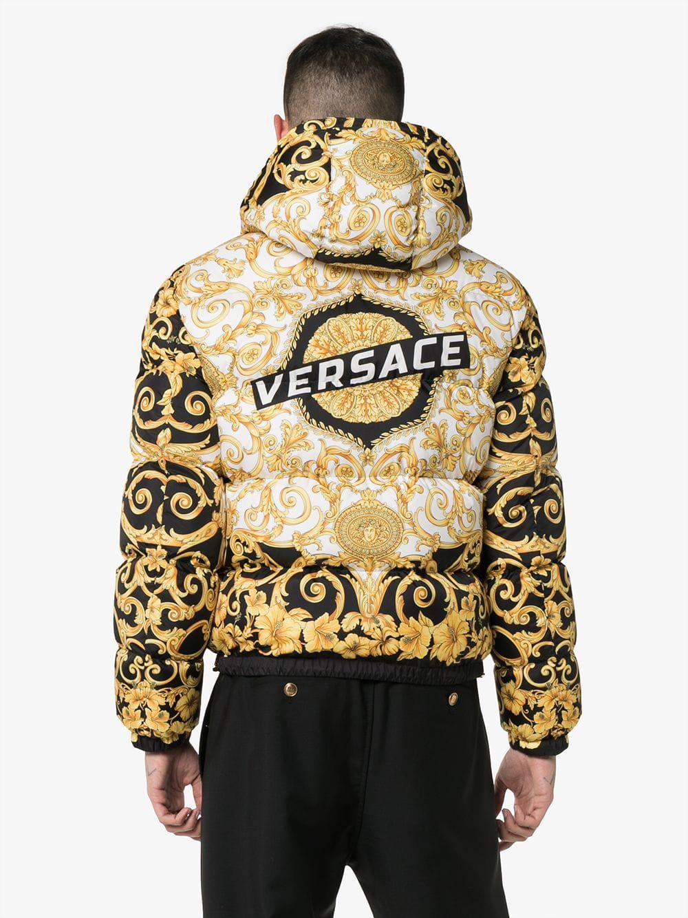 versace padded jacket