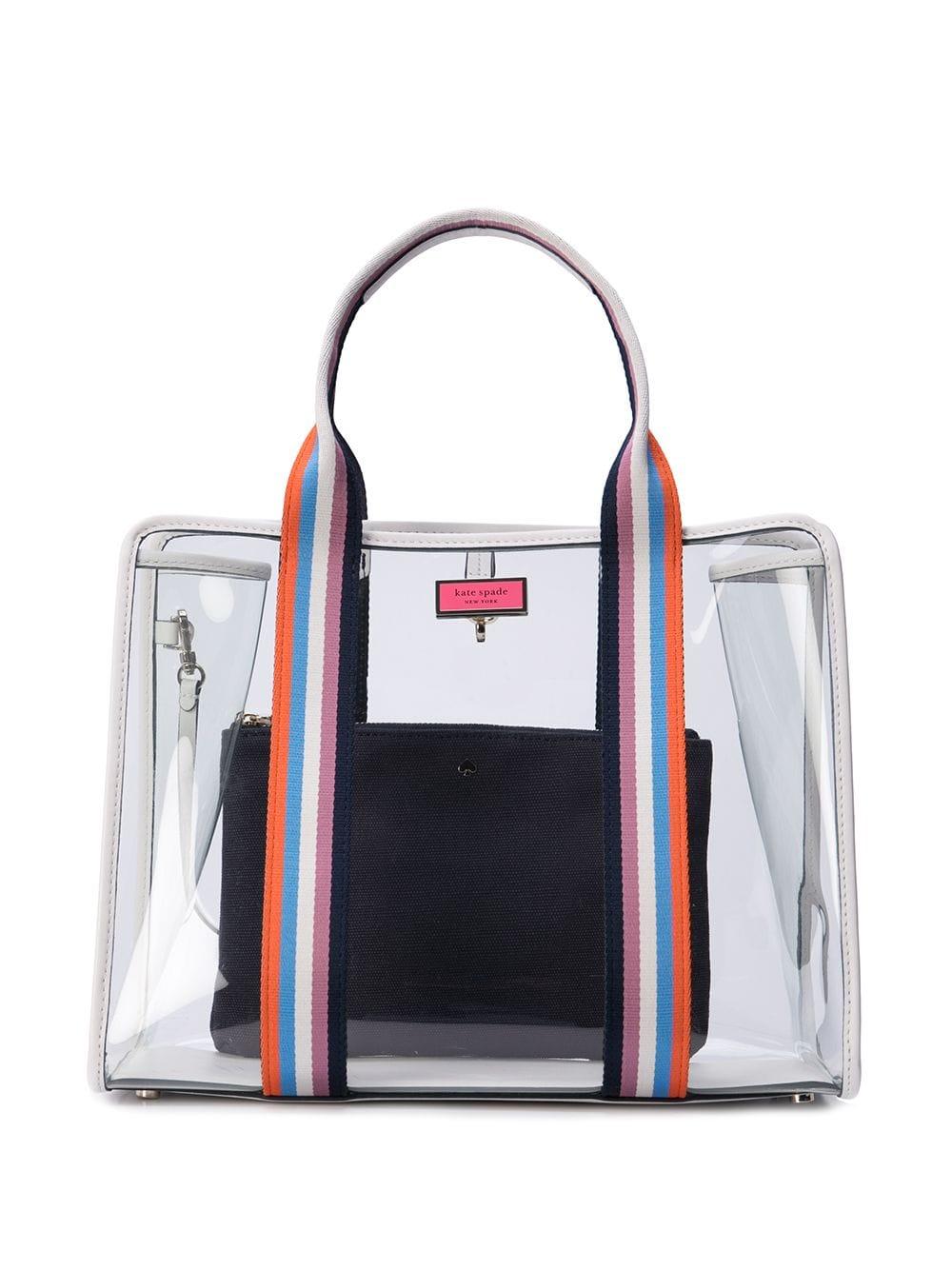 Kate Spade Transparent Tote Bag in White | Lyst