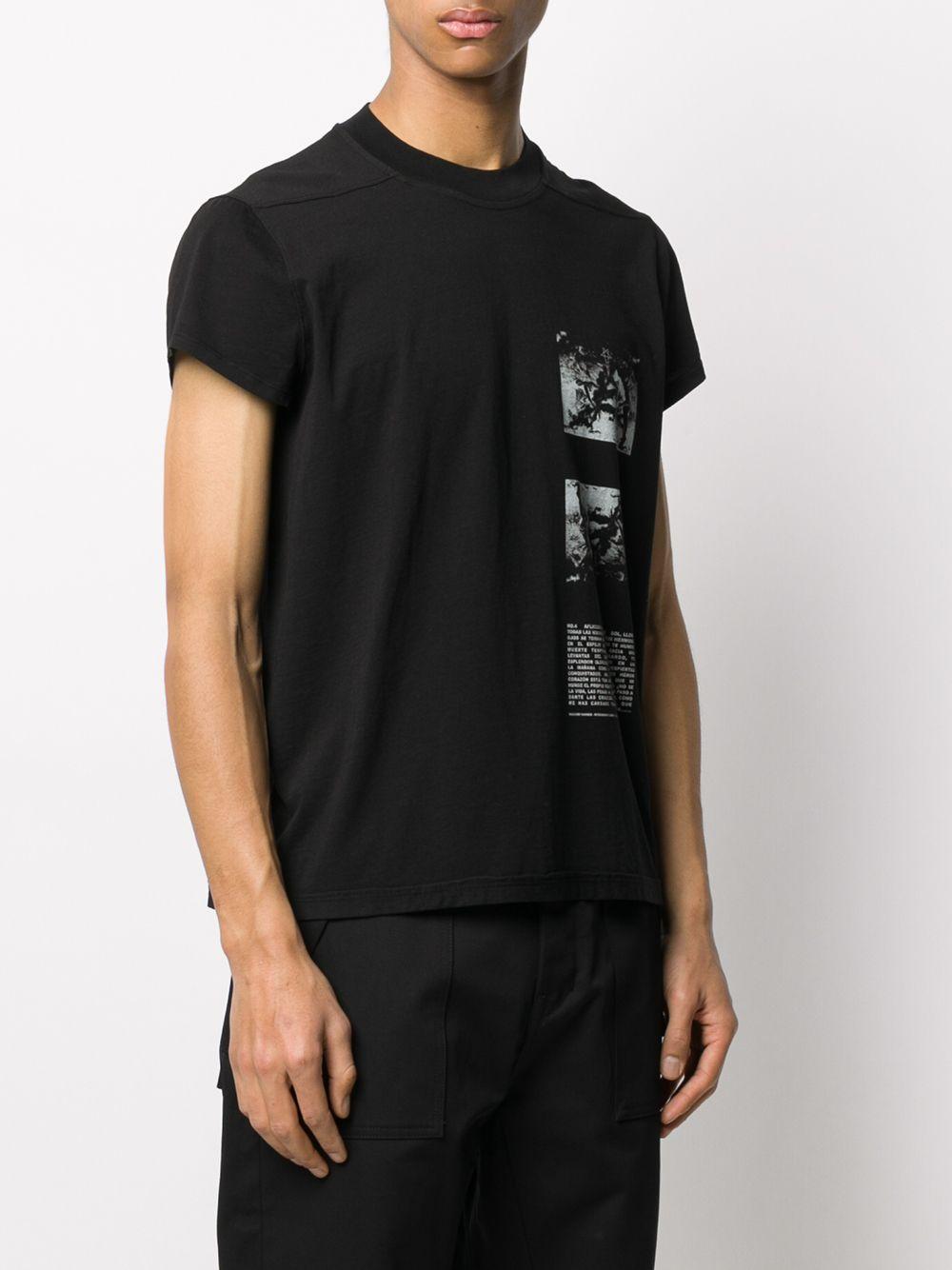 Rick Owens Drkshdw Cotton Satanic Print T-shirt in Black for Men - Lyst