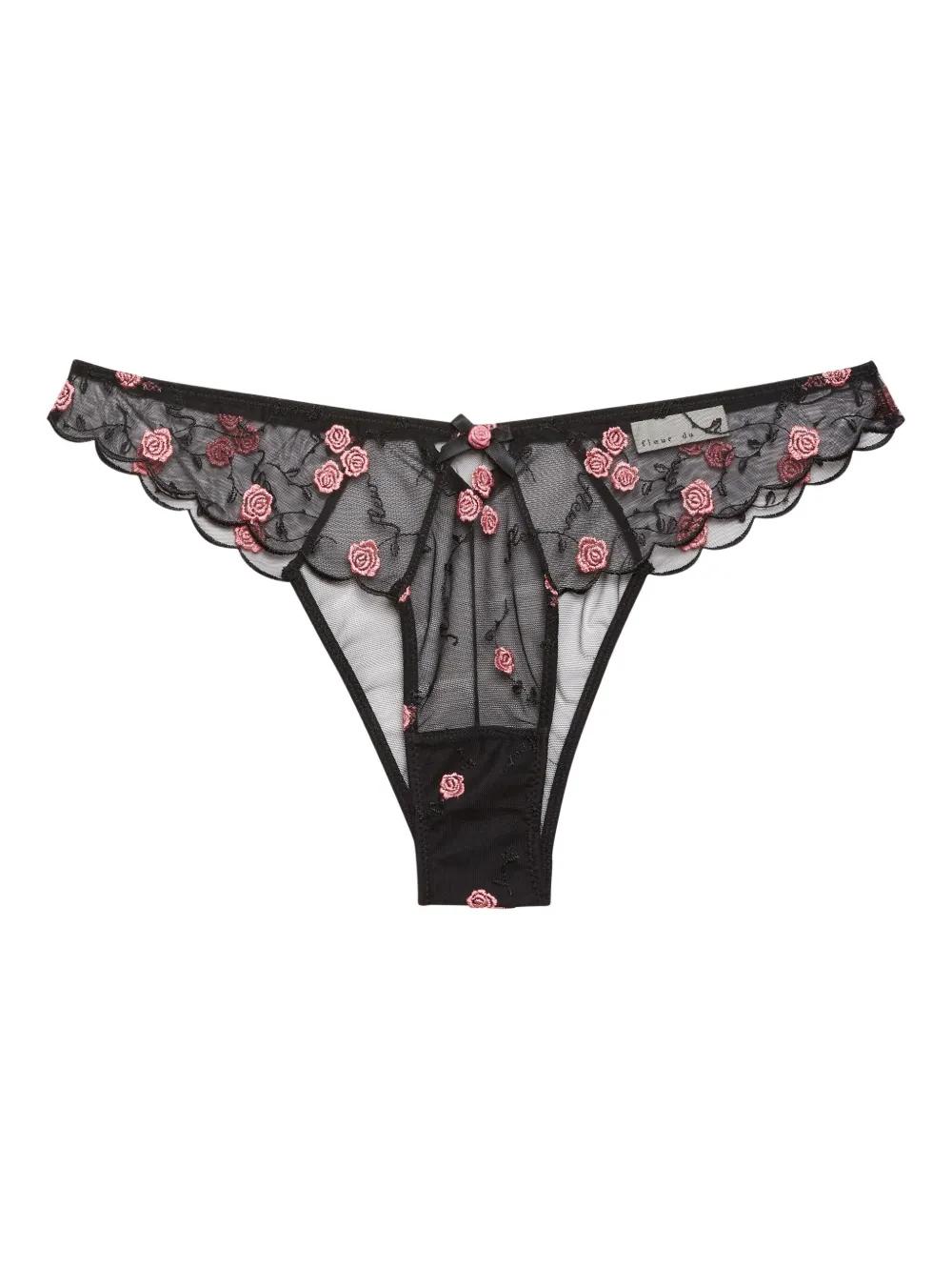 【関税込み】Fleur du Mal ショーツ Fleur du Mal Charlotte Lace Seamless String Cheeky Panties
