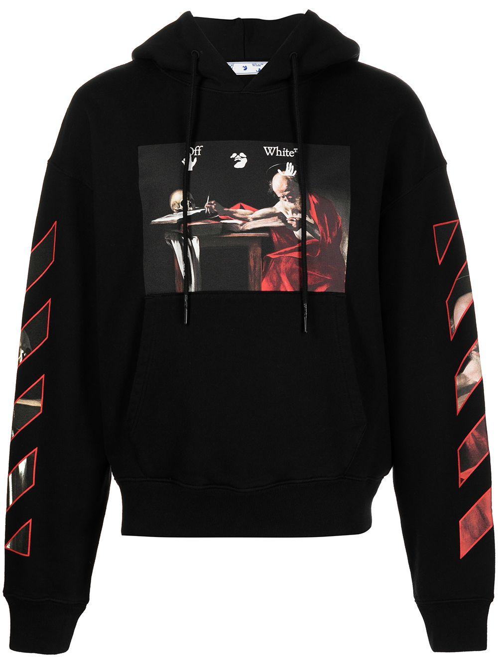 Off-White c/o Virgil Abloh Cotton Caravaggio Painting Hoodie in Black ...
