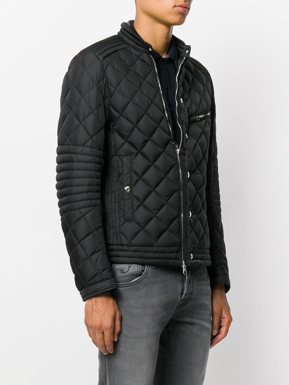 Moncler Synthetic Diamond Quilted Jacket in Black for Men - Lyst