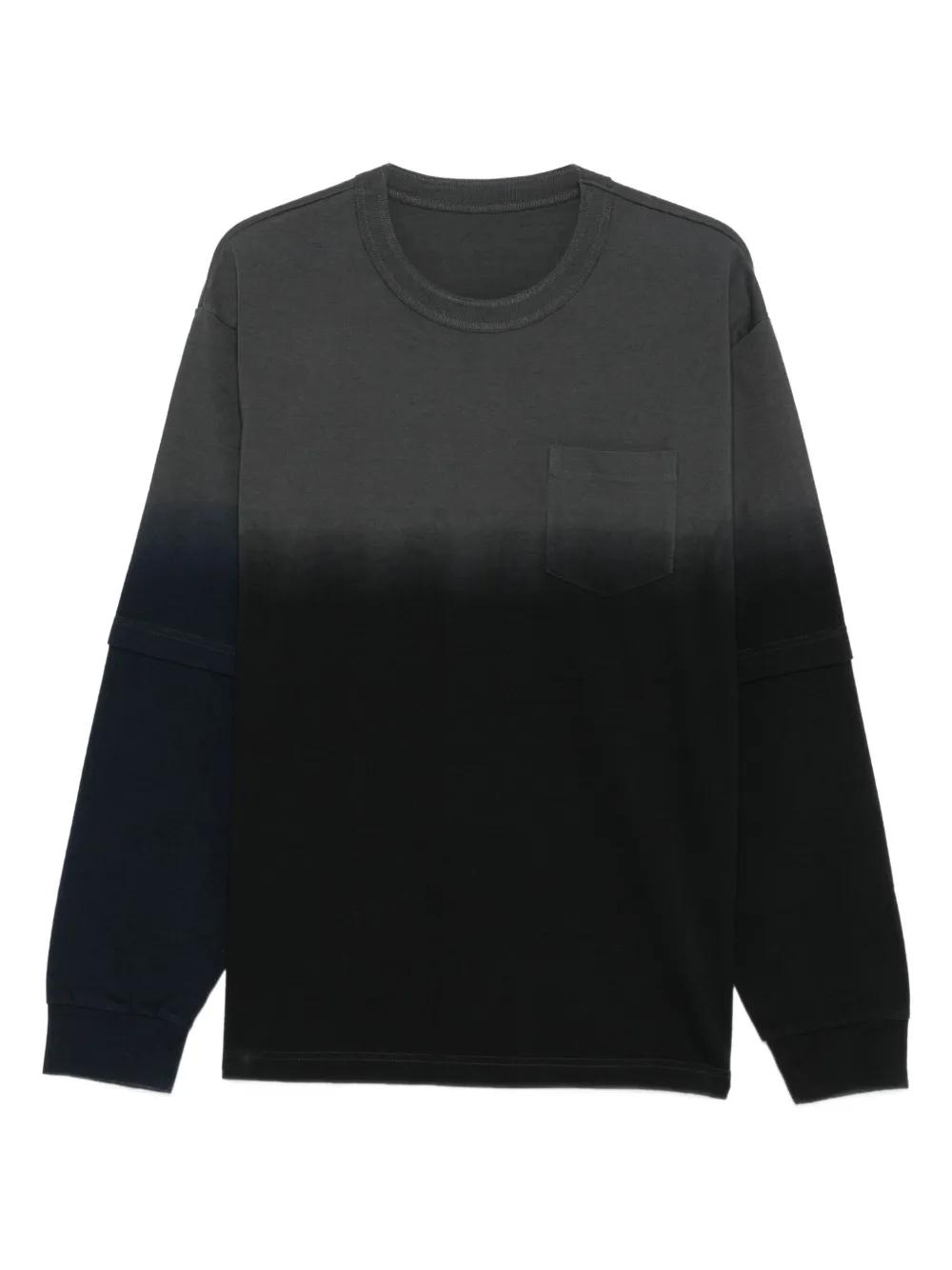 【関税込み】sacai ブラック コットン ジャージ 長袖Tシャツ sacai 「Sacai」 長袖Tシャツ 3 ブラック メンズ : ZOZOTOWN