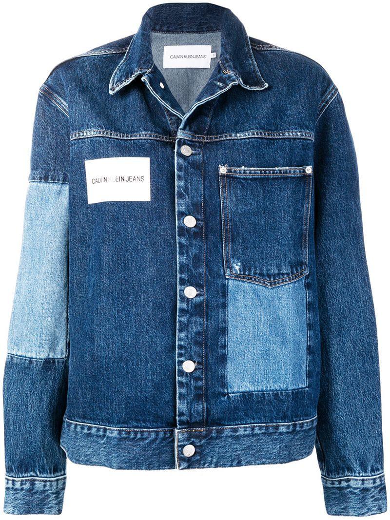 Calvin Klein Patch-work Denim Jacket in 