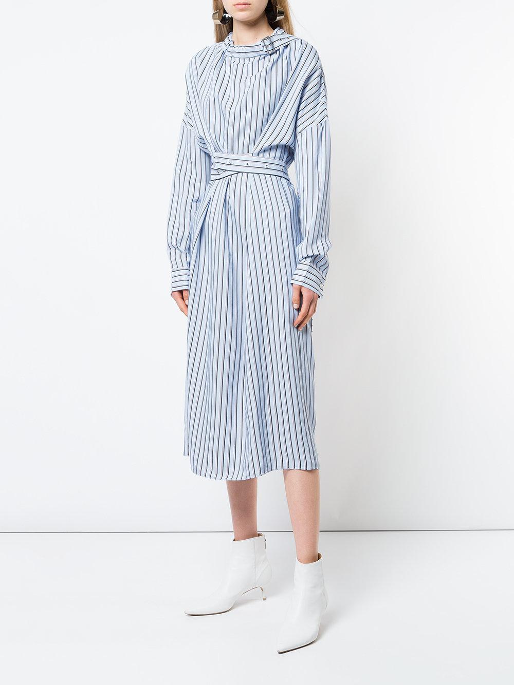 tibi belted dress