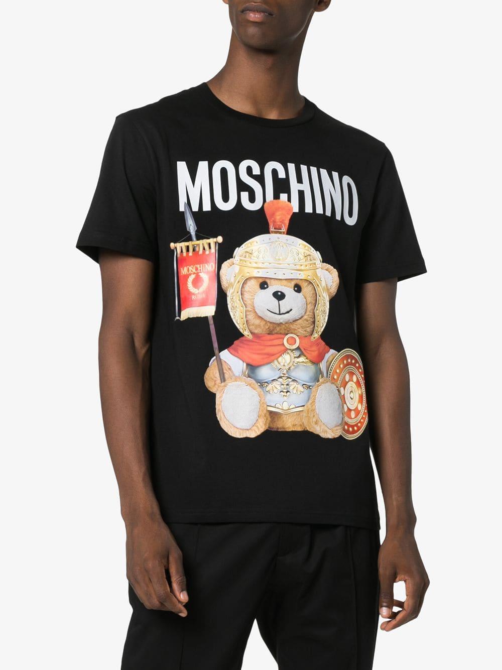 mens moschino teddy bear t shirt