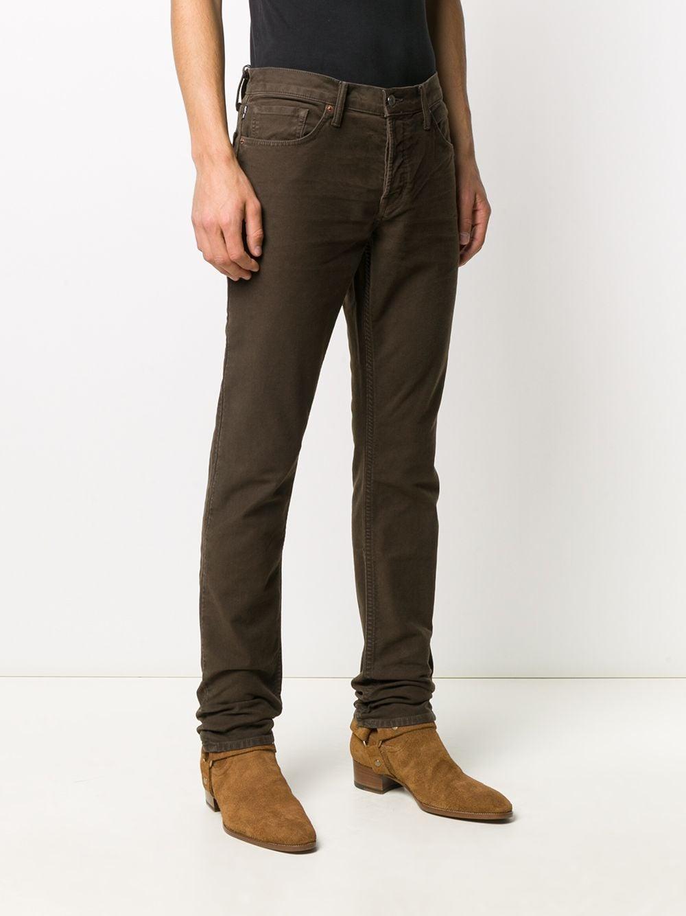 Tom Ford Denim Mid-rise Straight-leg Jeans in Brown for Men - Lyst