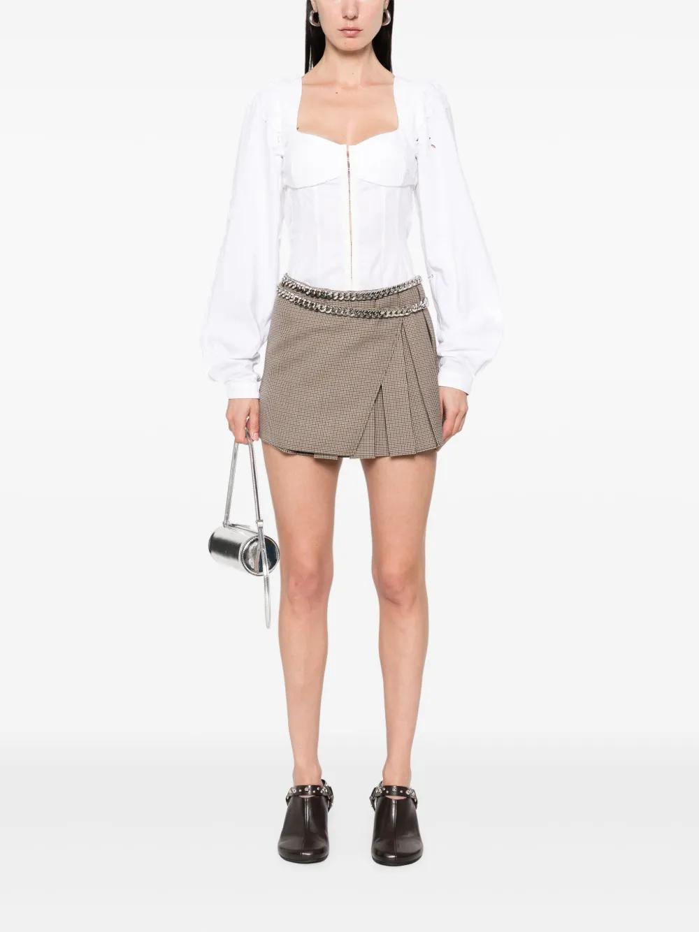 STELLA McCARTNEY ミニスカート 白(総柄) 2121524S0043 Stella McCartney Mini skirts for Women | Online Sale up to