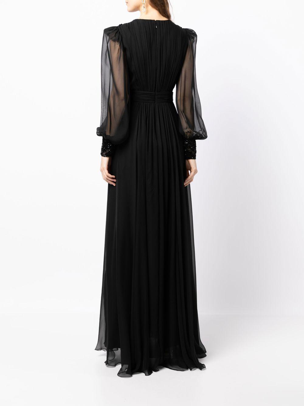 Zuhair murad grey sheer lace gown cheap