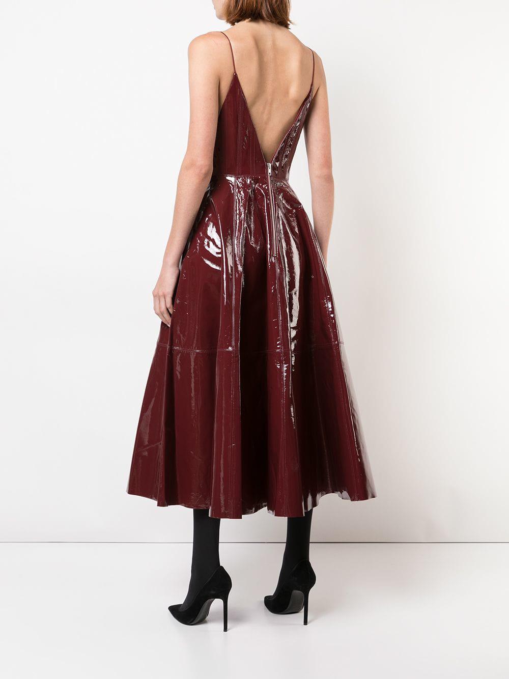 alex perry red gown