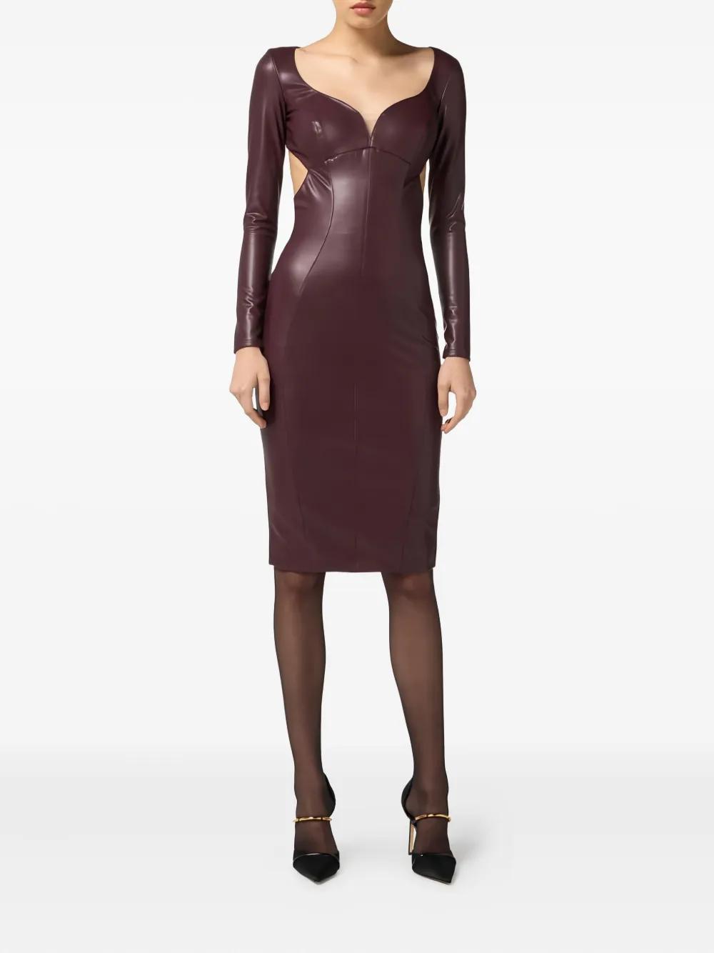 elisabetta franchi cut-out maxi dress Chain-detail Cut-out Maxi Dress