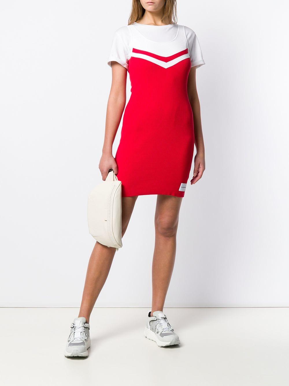 calvin klein cheerleader dress