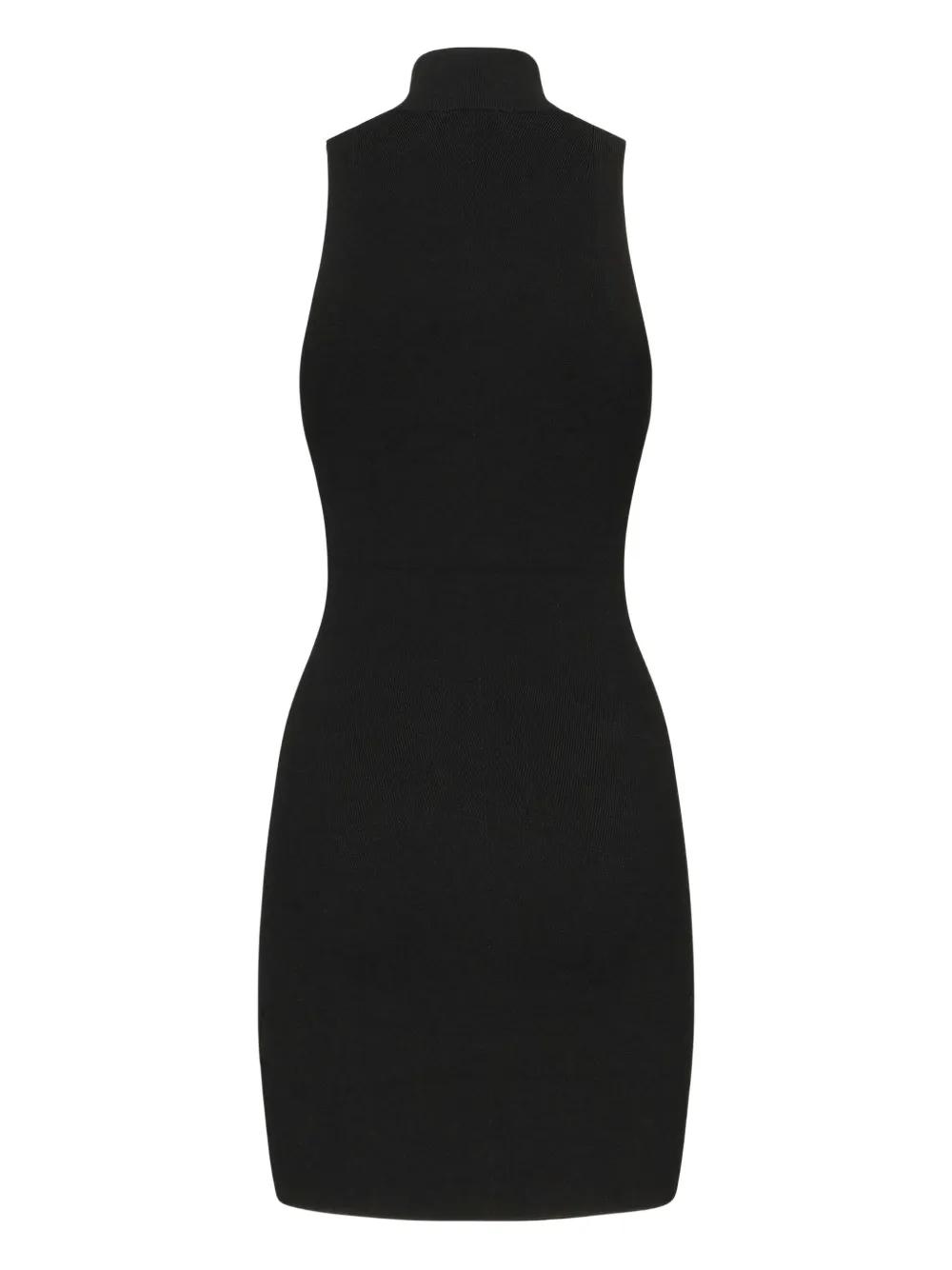ワンピース DIESEL BLACK RIBBED M-ONERVAX DRESS Women's Short turtleneck dress in ribbed knit | Black | Diesel