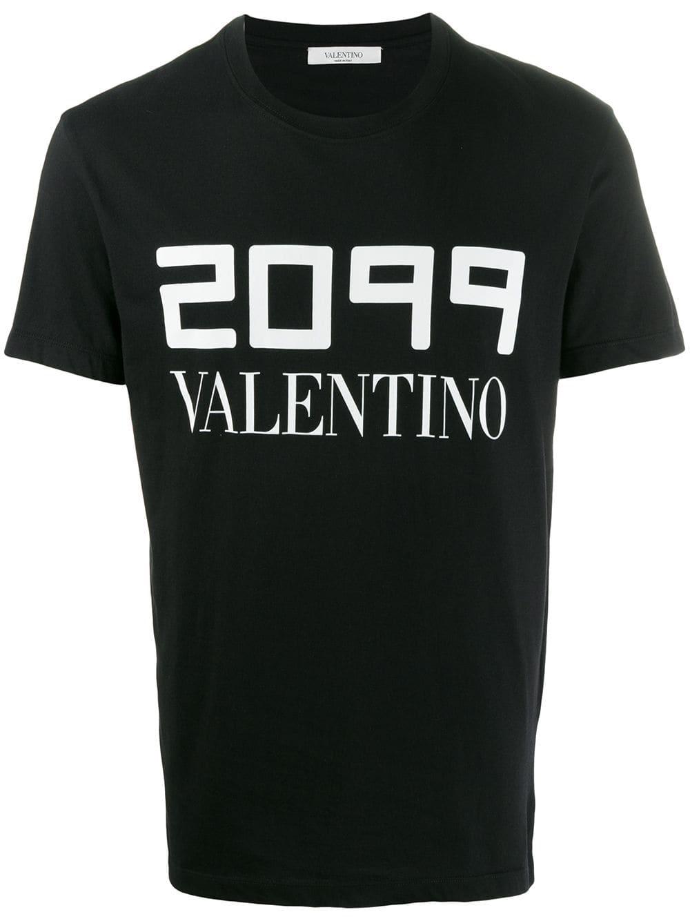 Valentino Cotton 2099 T-shirt in Black for Men - Save 75% - Lyst