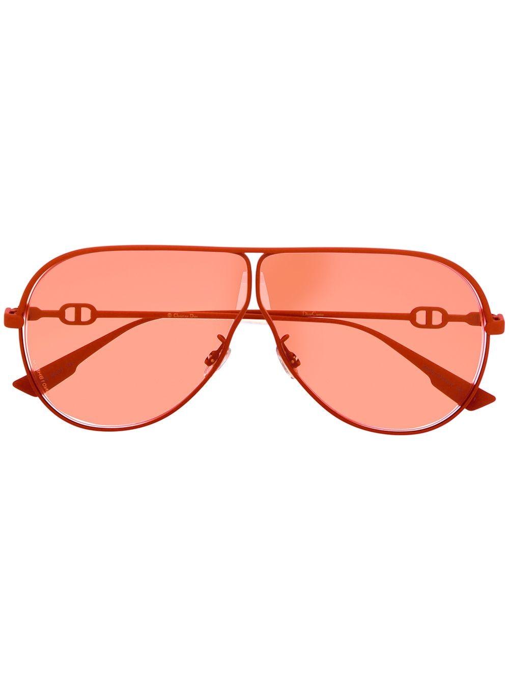 Dior Diorcamp Aviator-frame Sunglasses in Red - Lyst