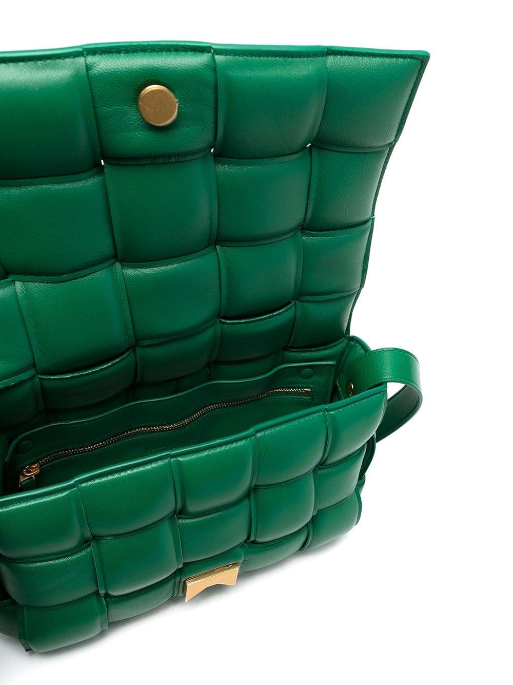 Bottega Veneta Leather Padded Cassette Bag in Green - Lyst