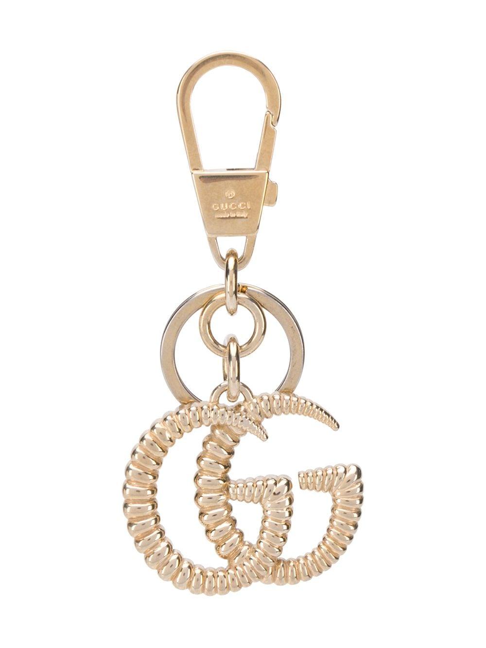 Søgemaskine optimering Anslået Krudt Gucci Torchon GG Keyring in Gold (Metallic) - Lyst