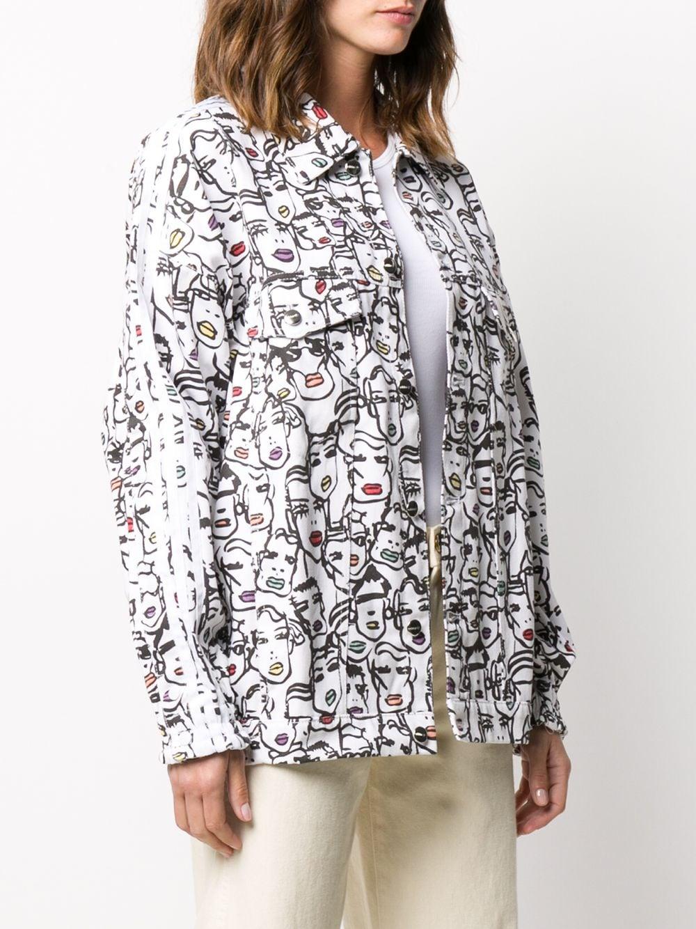 View the Internet organic thickness adidas X Fiorucci Denim Jacket in White | Lyst