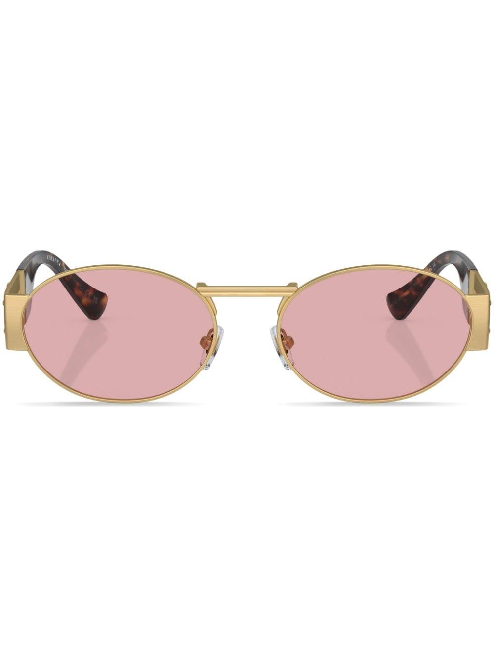 Versace Eyewear Medusa Round Sunglasses in Pink Lyst UK