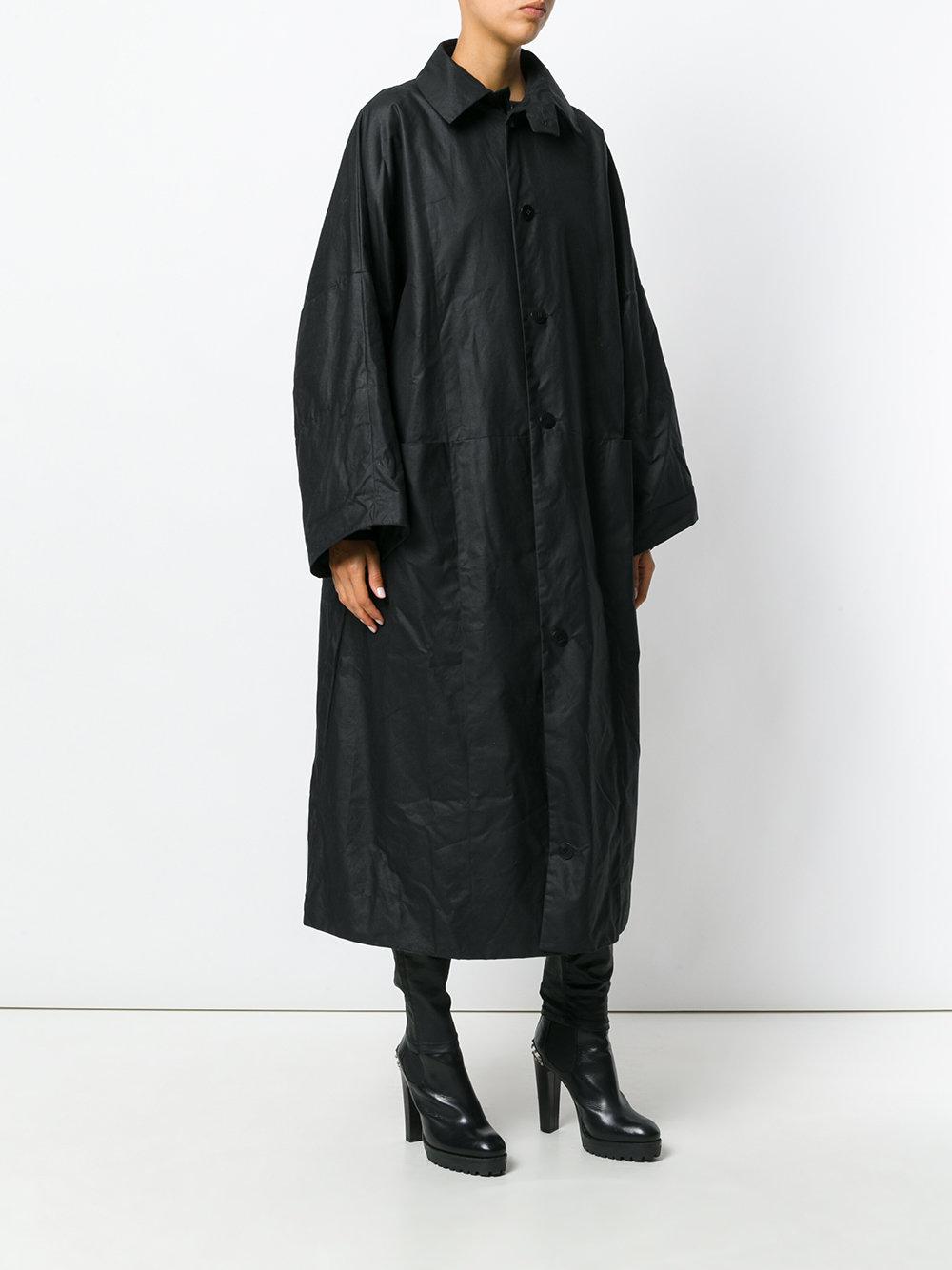 Toogood Cotton Doorman Coat in Black - Lyst