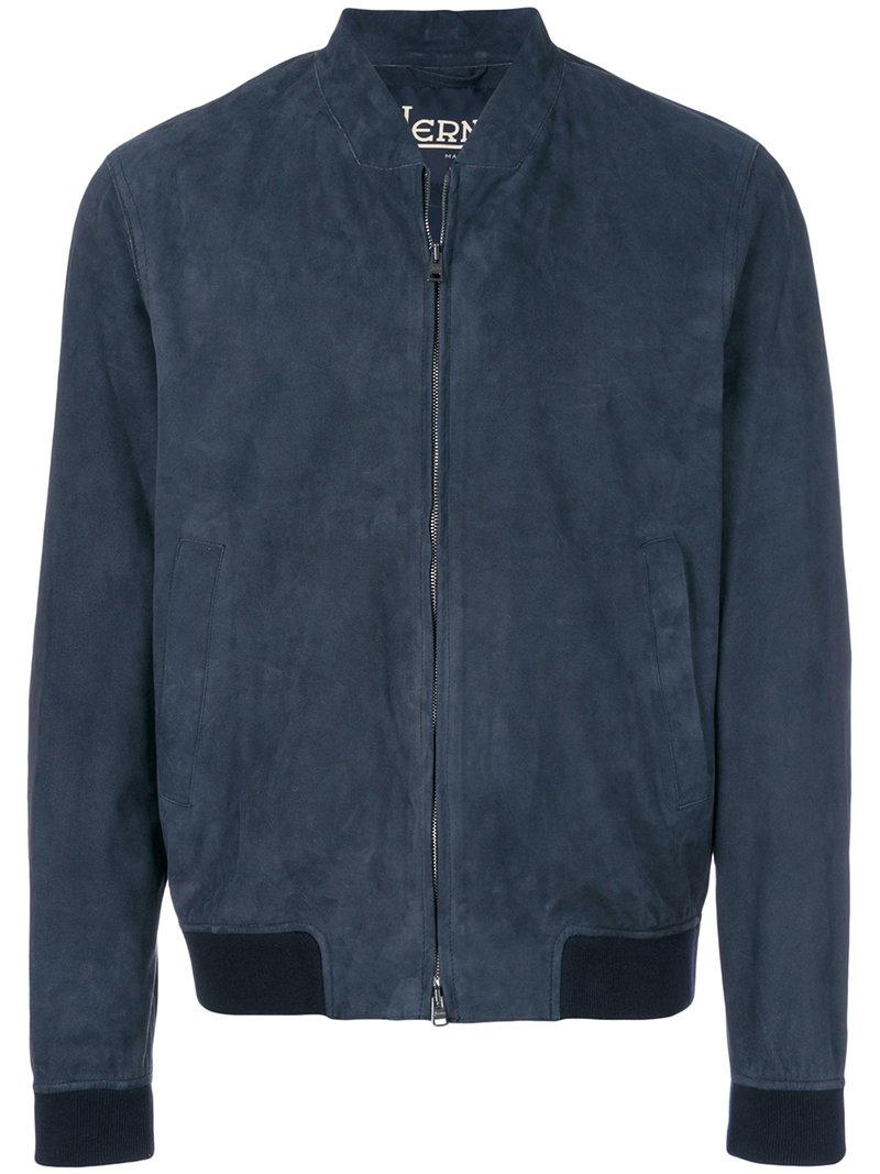 herno suede bomber