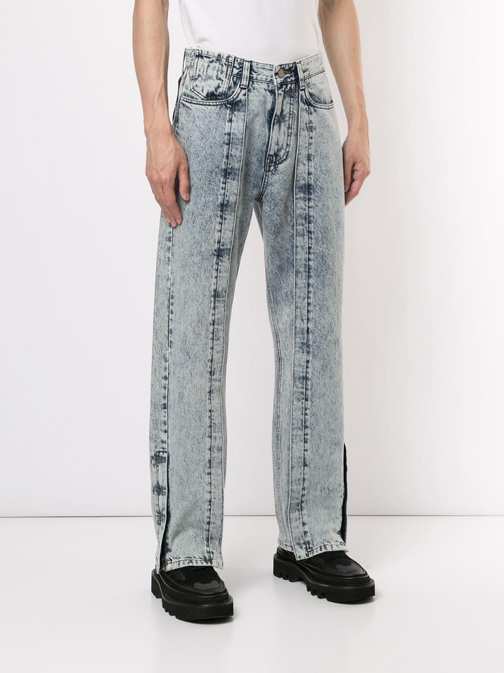 faded wash jeans