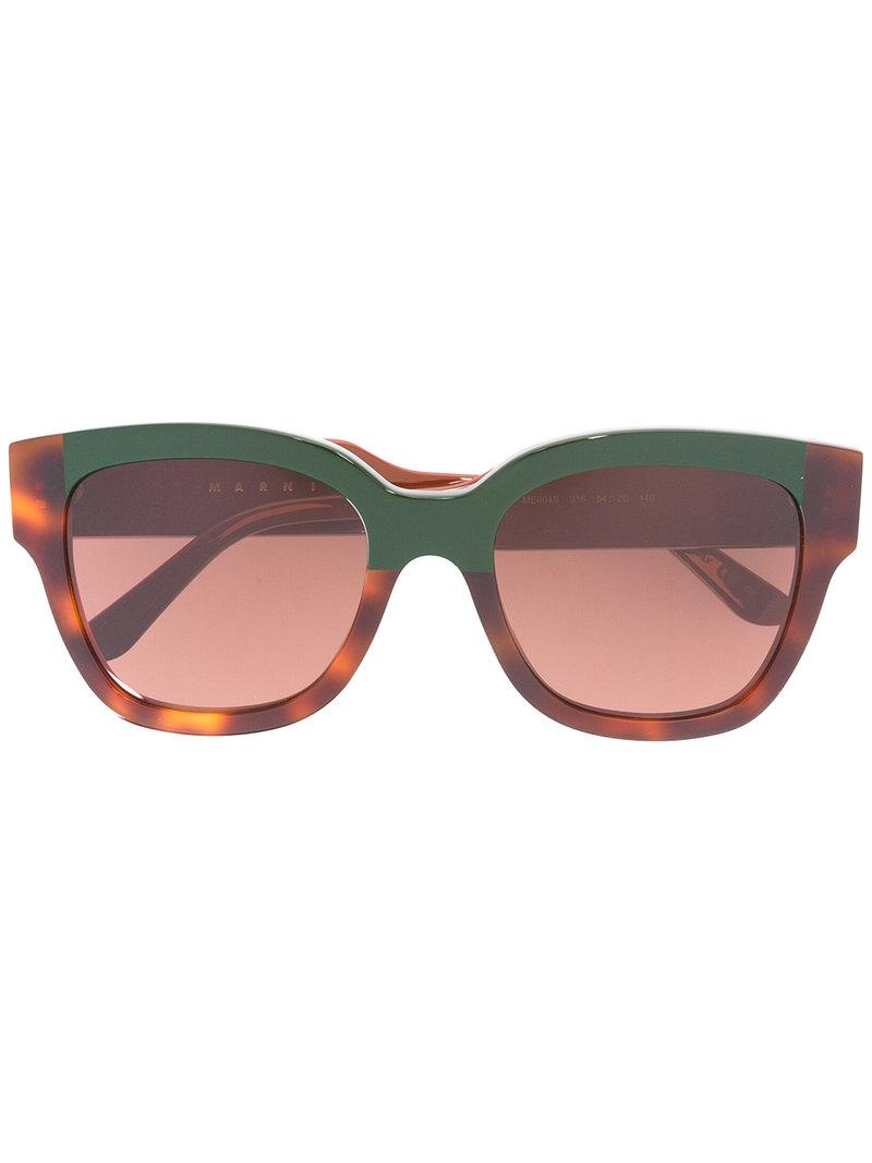 Marni Colour Block Sunglasses Lyst