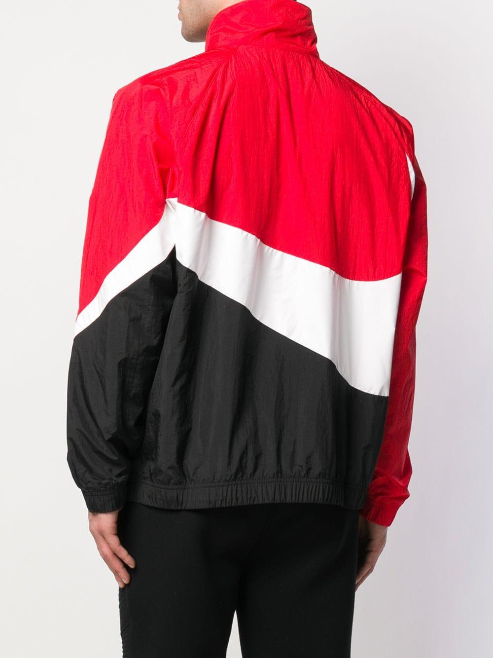 Nike Synthetic Large Swoosh Windbreaker Jacket in University Red 