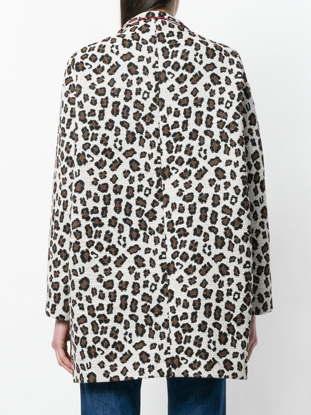 pinko leopard coat