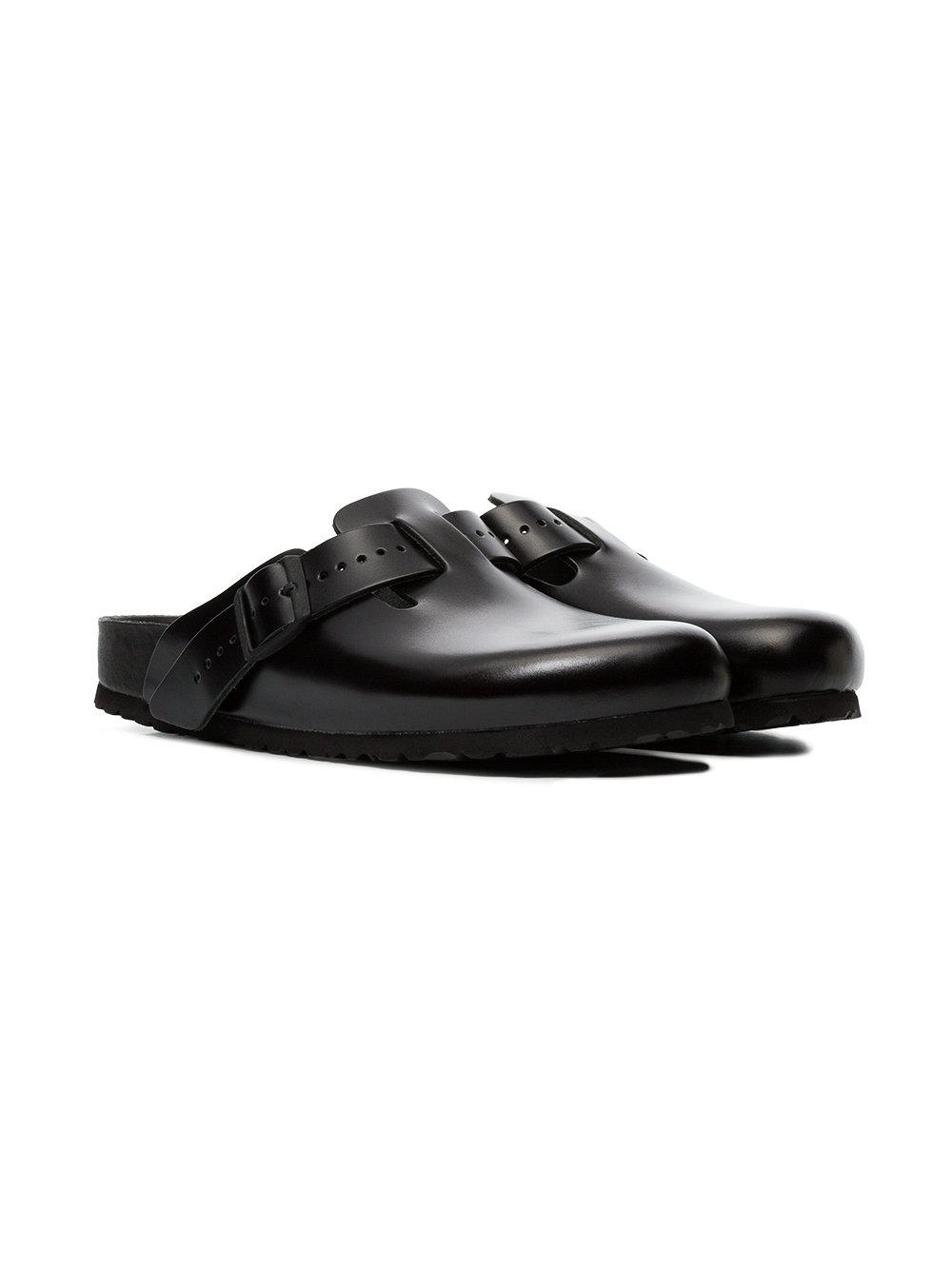 Rick Owens X Birkenstock Black Boston Leather Sandals for Men - Lyst