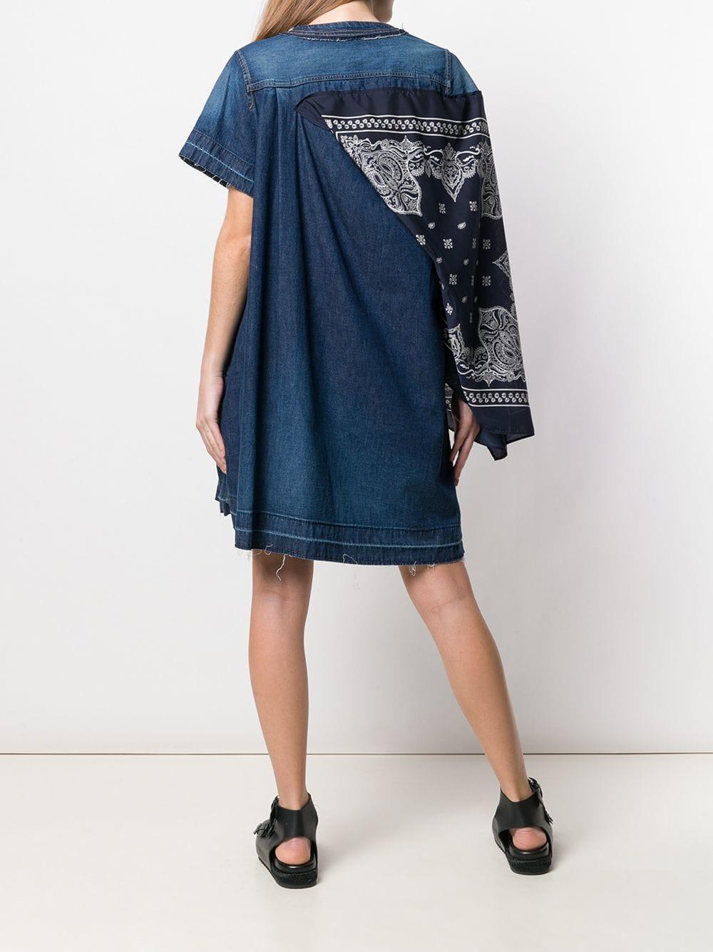 sacai denim dress