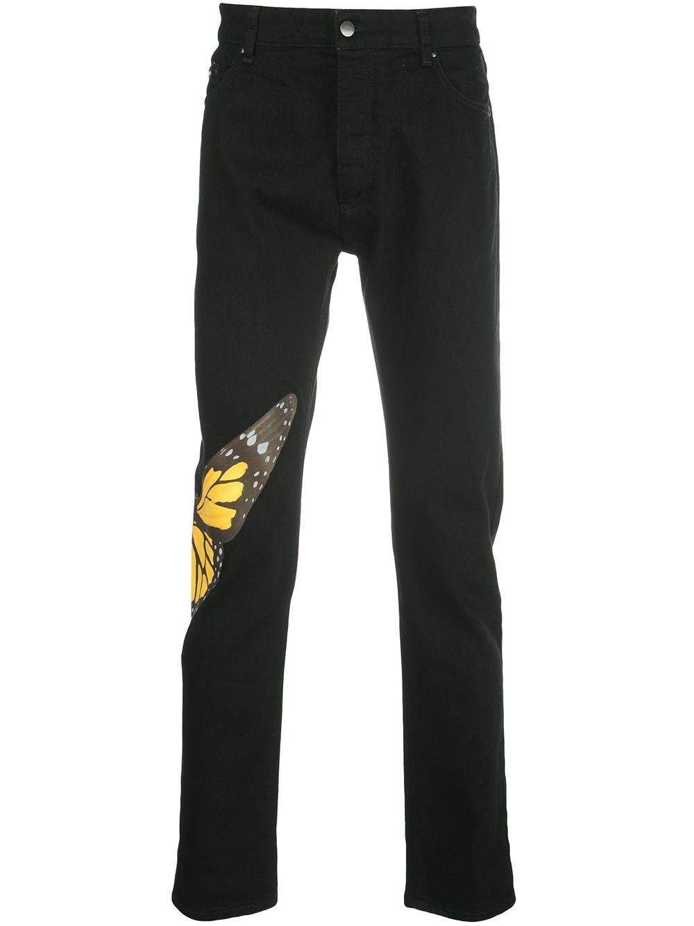 Palm Angels Denim Butterfly Straight 