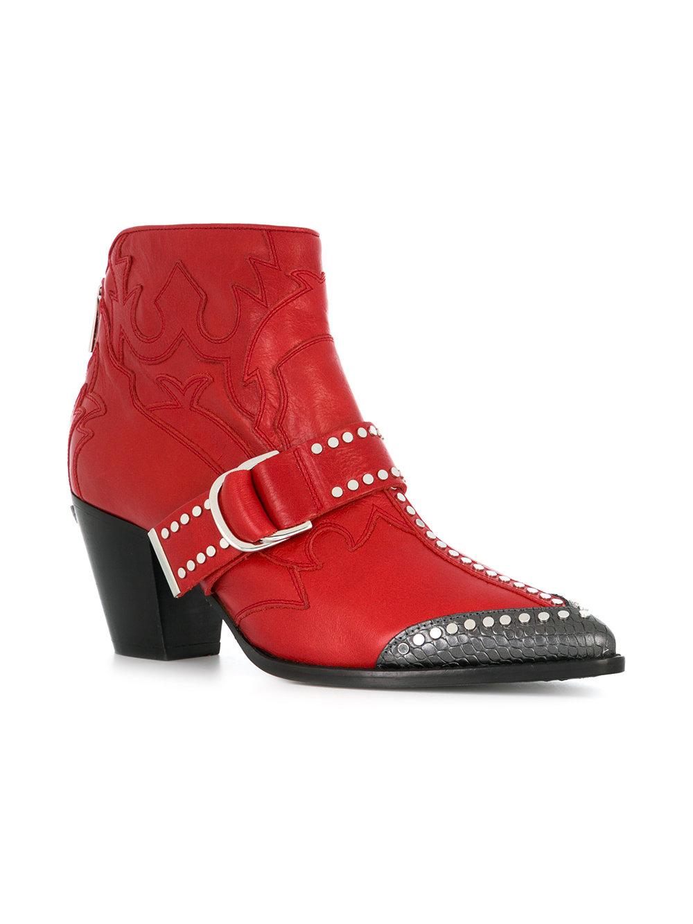 Zadig & Voltaire Cara Boots in Red | Lyst