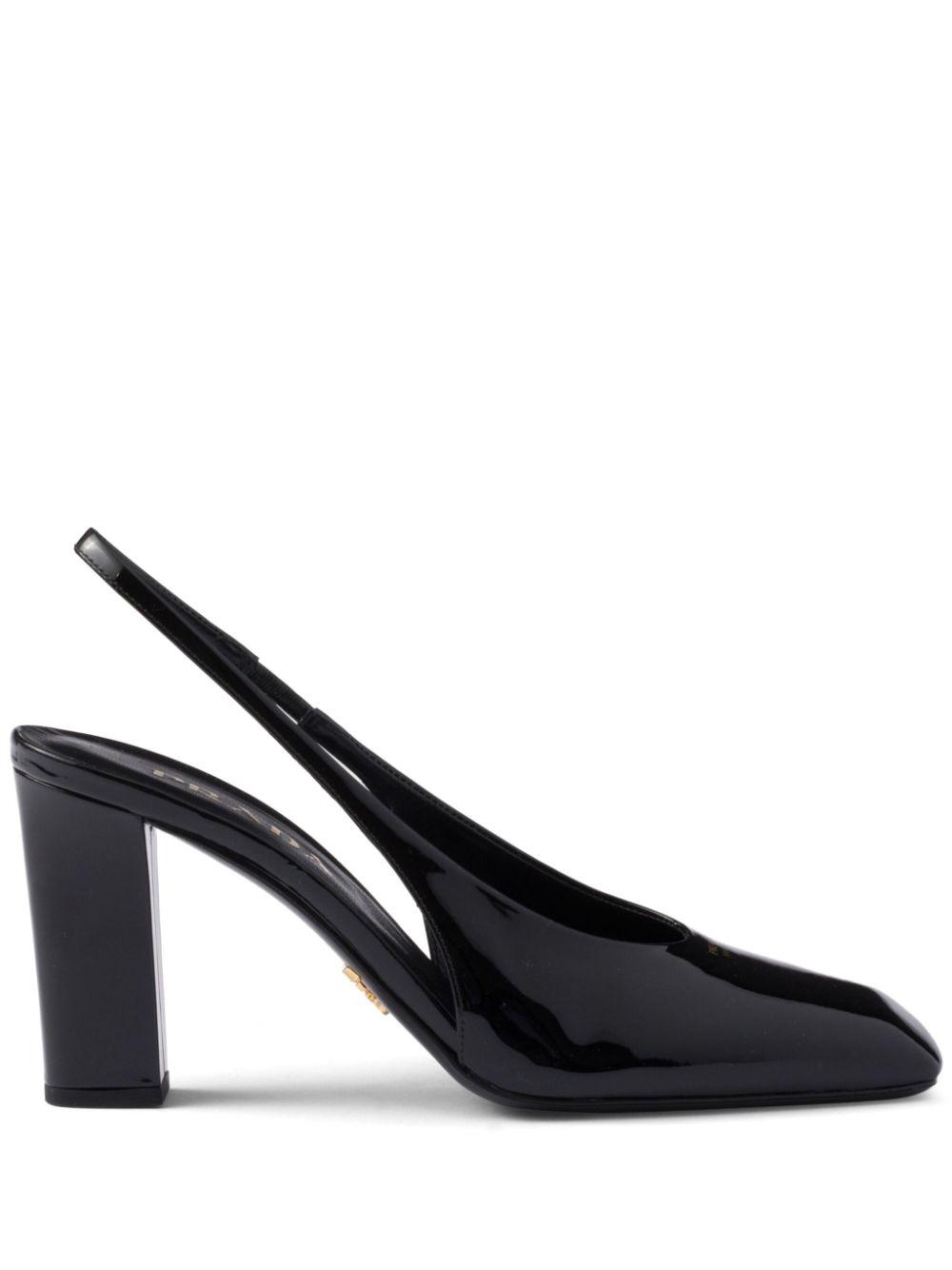 Prada レディース ブラック Kate 85mm スリングバック パンプス ヒール