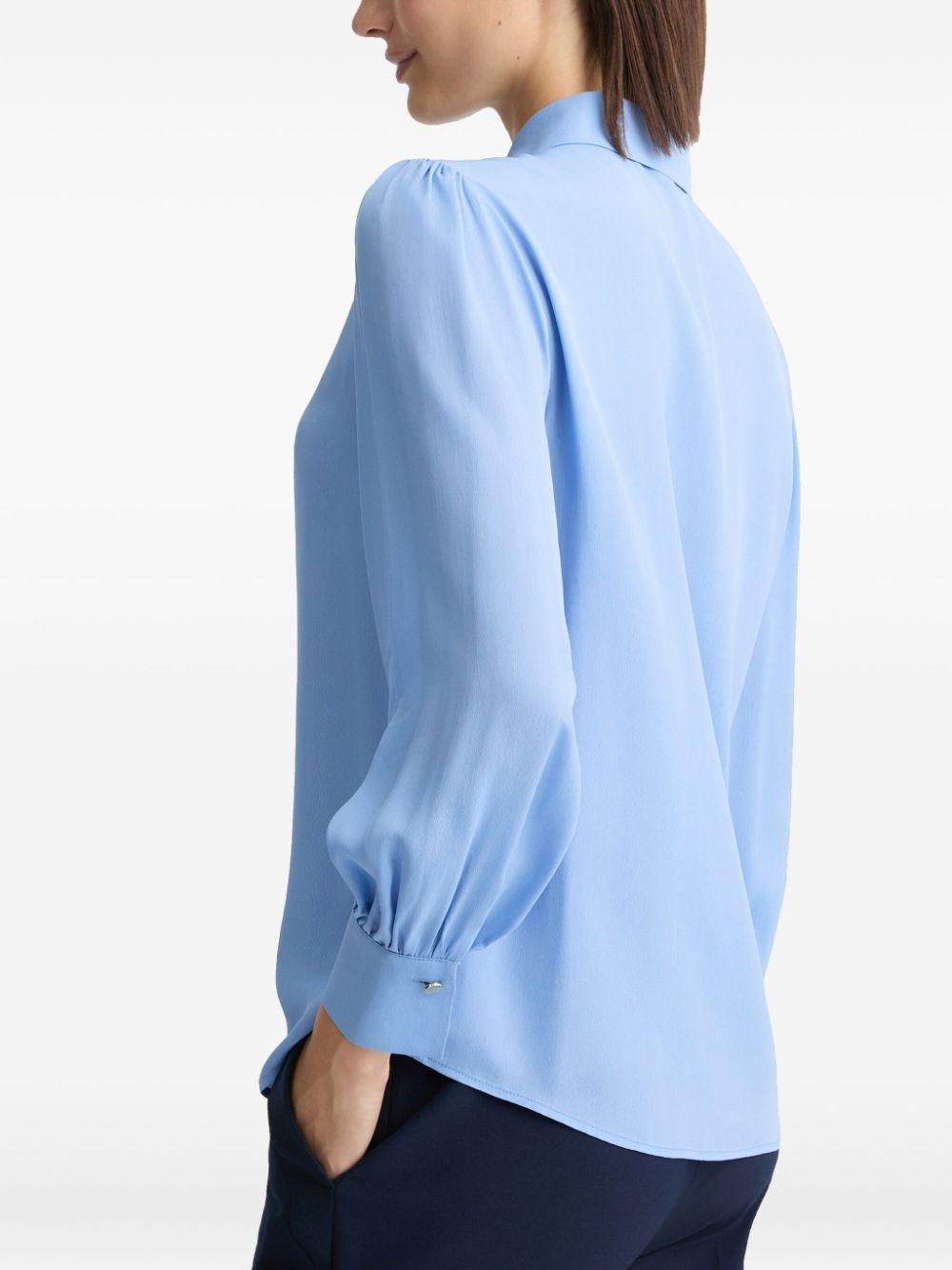 Liu Jo レディース ブルー クレープデシン シャツ トップス