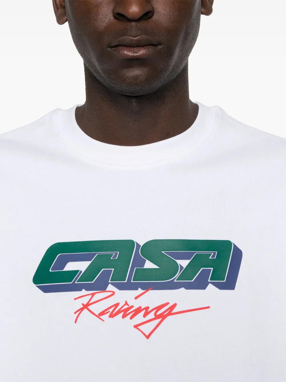 【関税込み】Casablanca ホワイト Casa Racing 3D Tシャツ メンズ CASABLANCA Casa Racing 3d Tシャツ ホワイト | Lyst