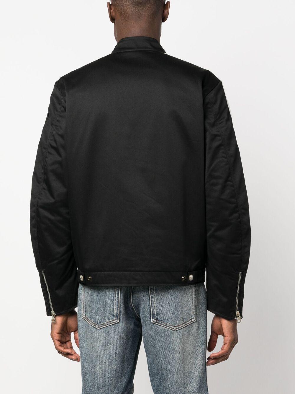 【Diesel】 Diesel J-Beck Biker Jacket Black DIESEL J-beck Embroidered-logo Biker Jacket in Black for Men