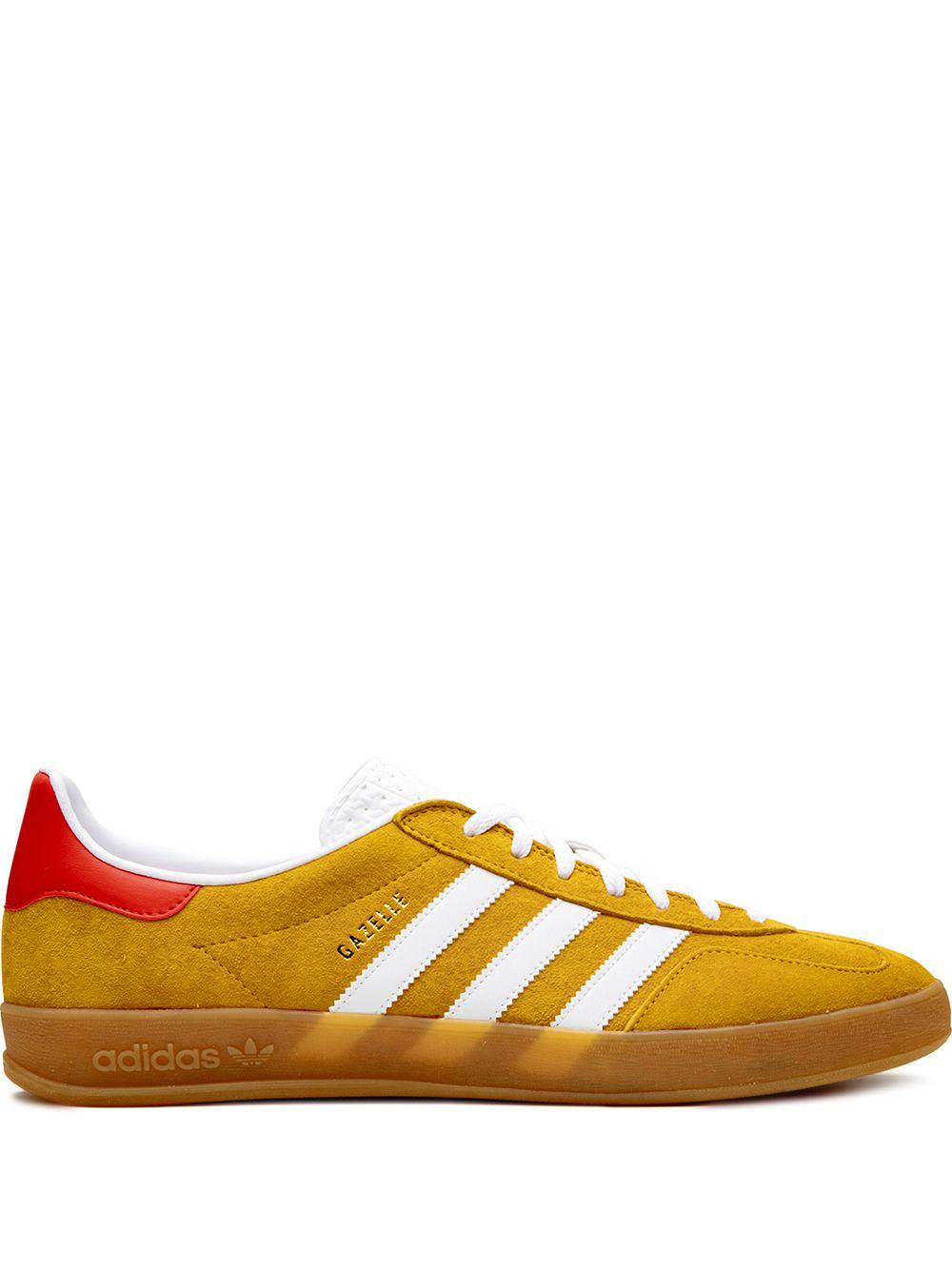 adidas Leather Gazelle Indoor Sneakers in Yellow for Men | Lyst