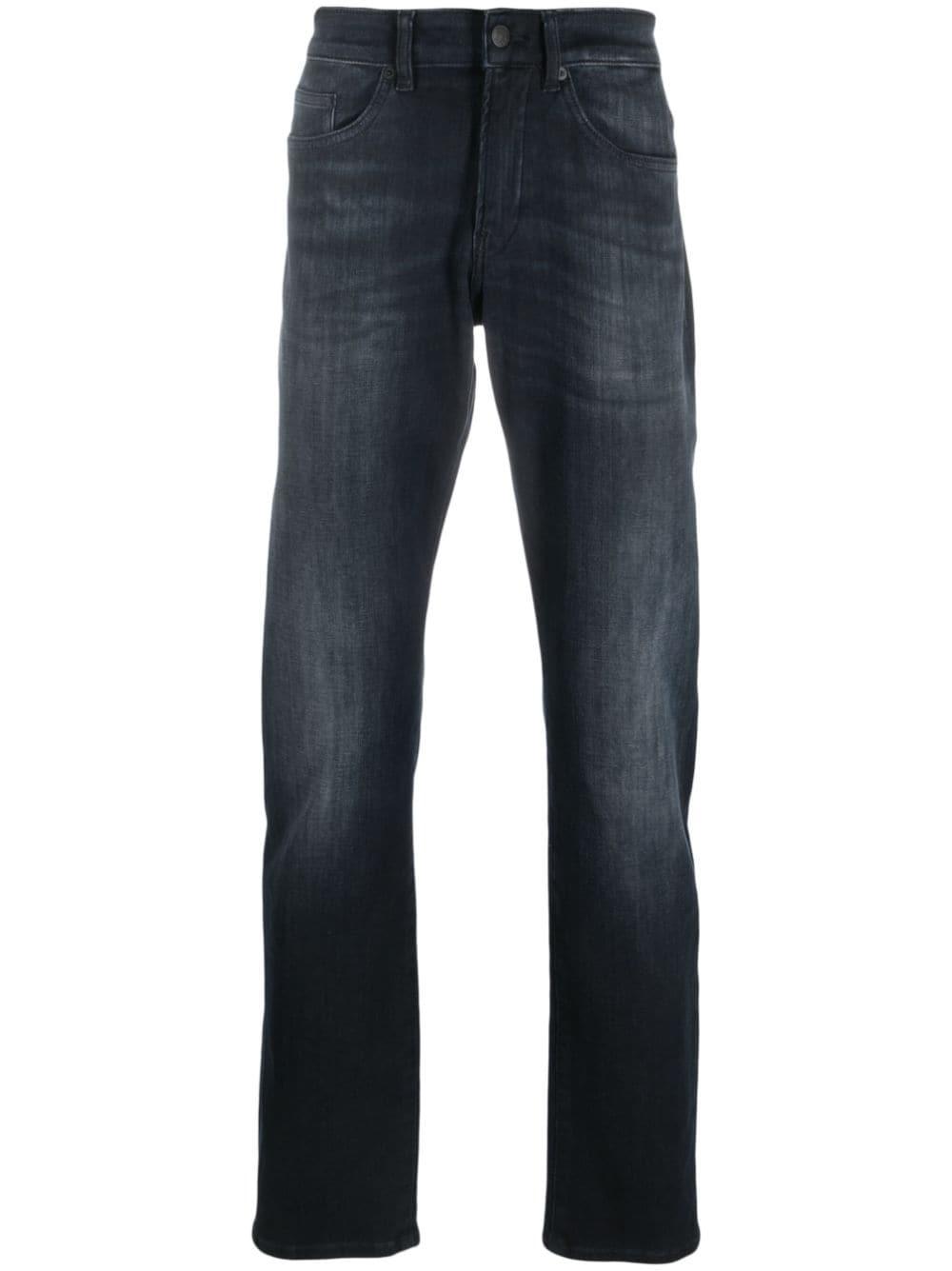 BOSS by HUGO BOSS Logo-patch Cotton Jeans in Blue for Men | Lyst