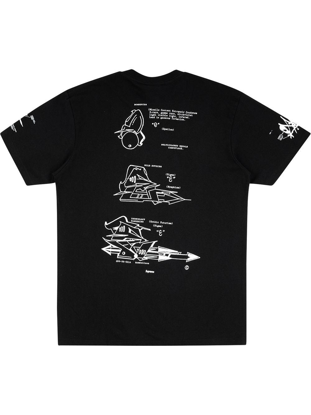 Supreme Cotton Rammellzee Tag T-shirt in Black for Men - Lyst