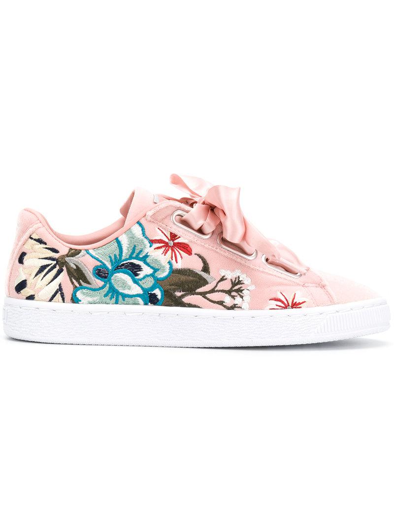 pink low top pumas