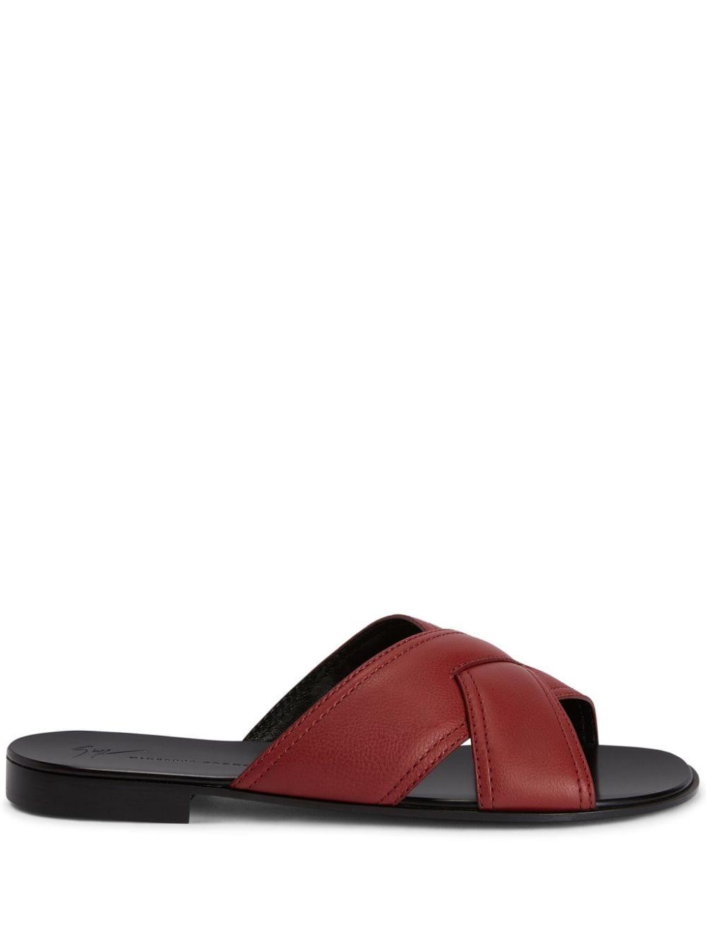 Giuseppe Zanotti Norbert leather slides - Black
