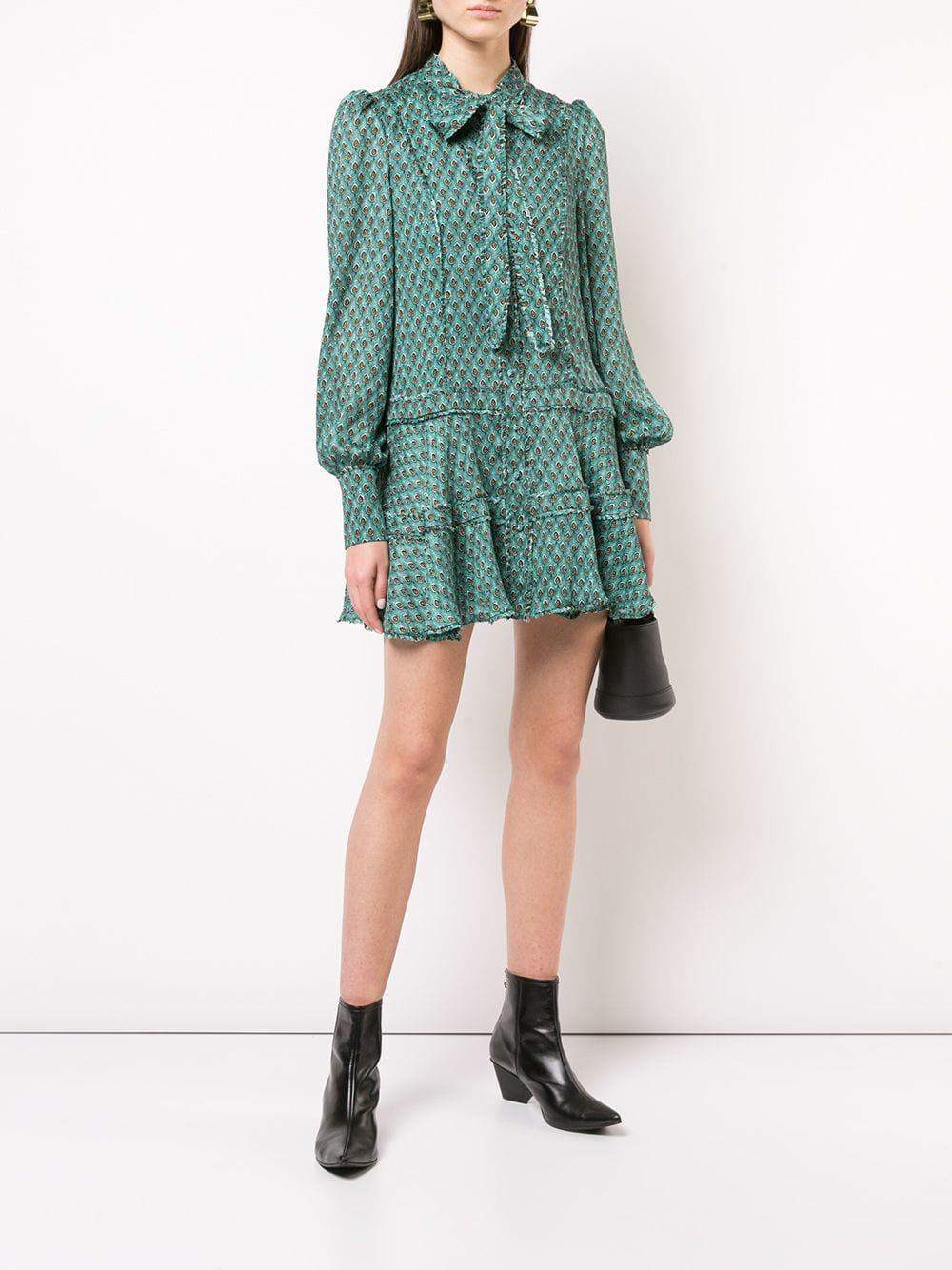 Alexis Synthetic Monika Drop Waist Dress In Green Lyst Alexis Synthetic Monika Drop Waist Dress In Green Lyst